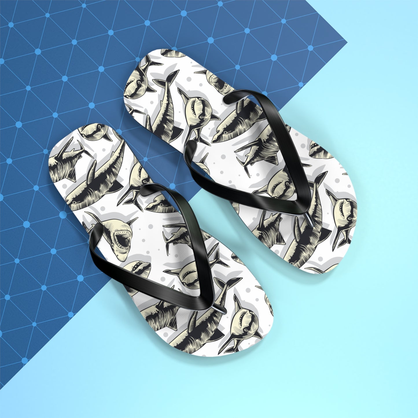 Amity Island Shark Icon | Flip Flops
