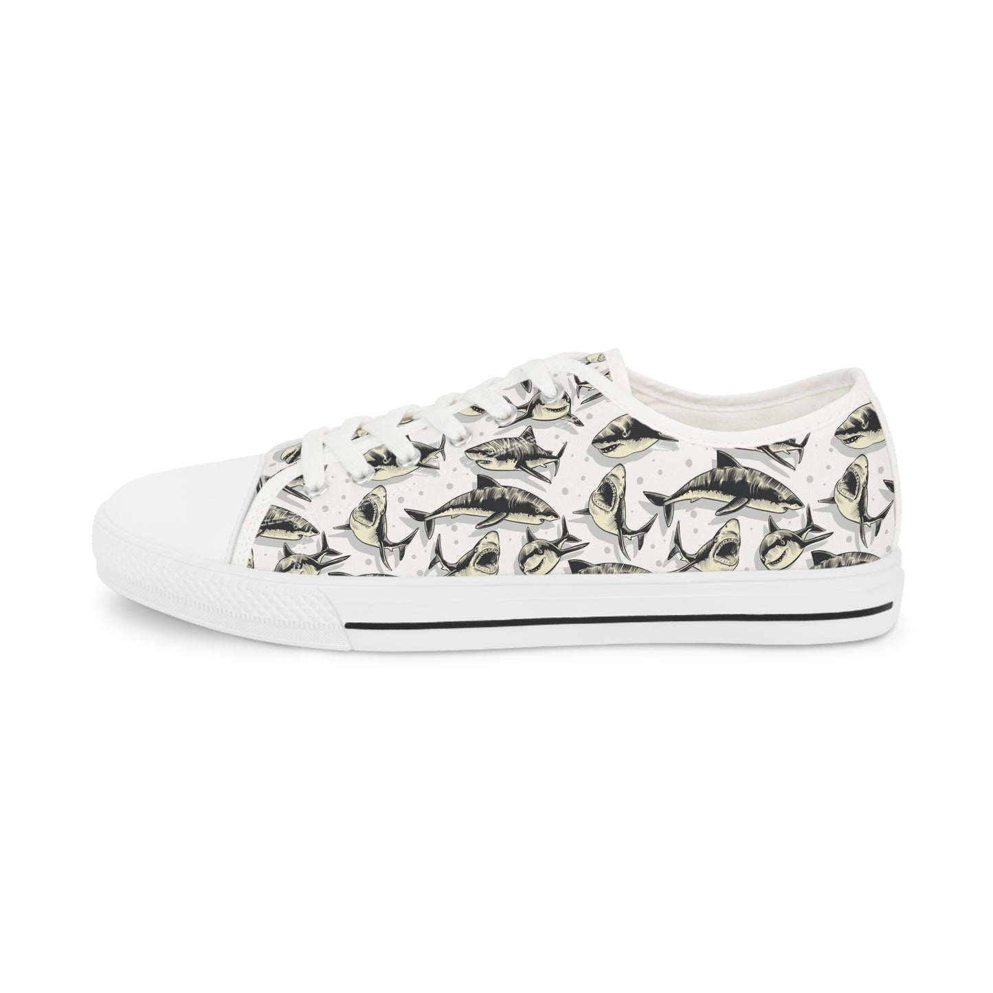 Amity Island Shark Icon | Low Top Sneakers