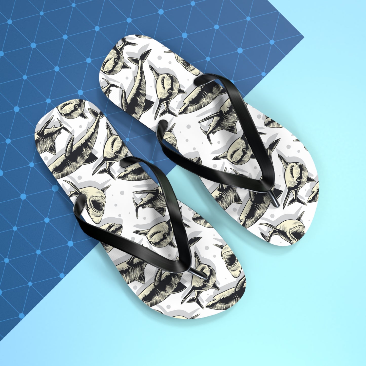 Amity Island Shark Icon | Flip Flops