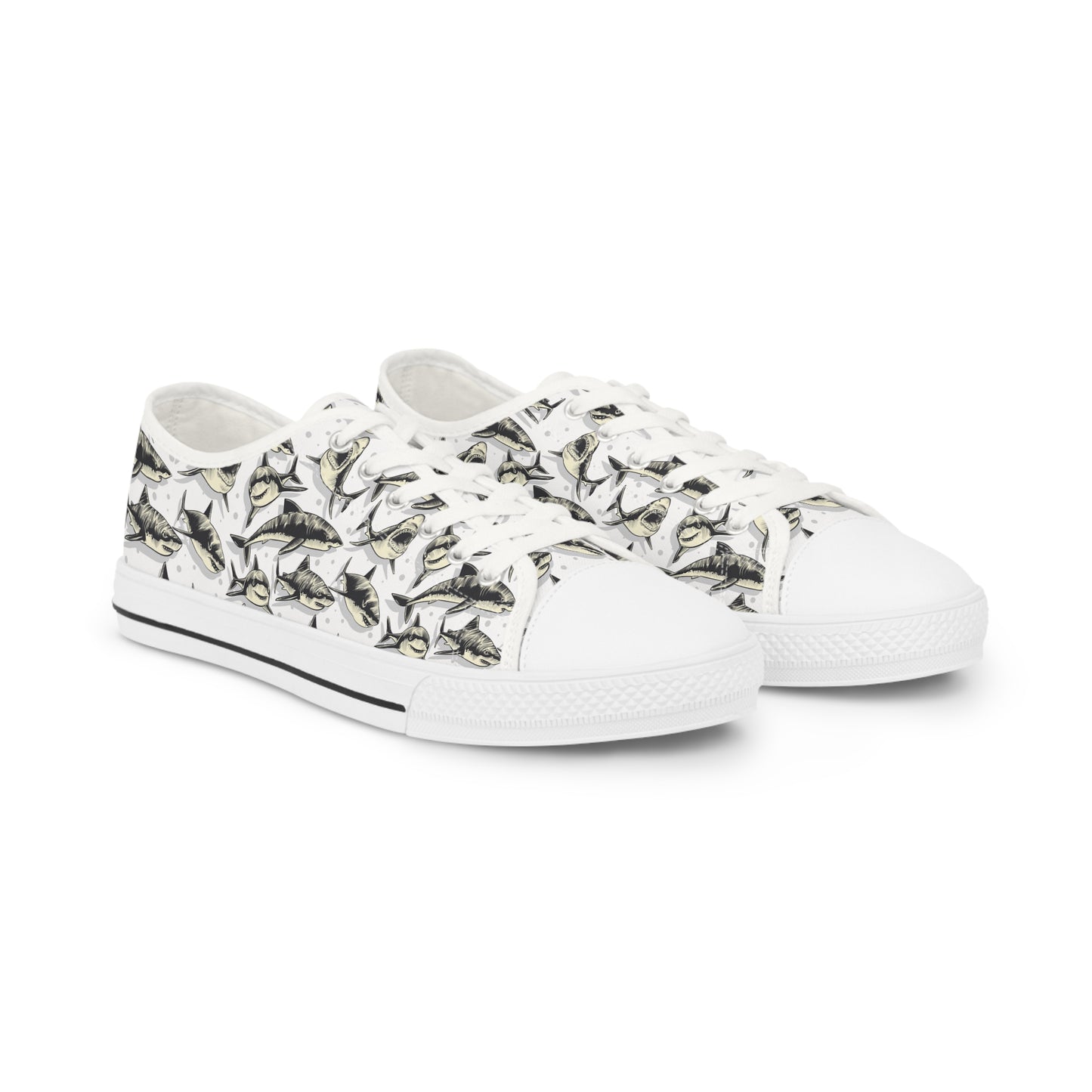 Amity Island Shark Icon | Low Top Sneakers